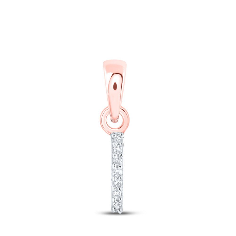 Rose Gold Diamond Initial Necklace - Personalized Elegance and Sparkle - Splendid Jewellery