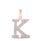 Rose Gold Diamond Initial Necklace - Personalized Elegance at Its Finest - Splendid Jewellery