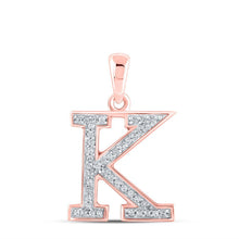 Load image into Gallery viewer, Rose Gold Diamond Initial Necklace - Personalized Elegance at Its Finest - Splendid Jewellery