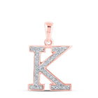 Rose Gold Diamond Initial Necklace - Personalized Elegance at Its Finest - Splendid Jewellery