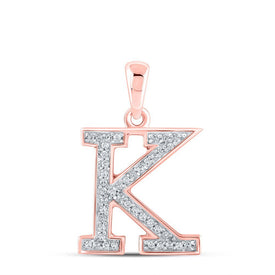 Rose Gold Diamond Initial Necklace - Personalized Elegance at Its Finest - Splendid Jewellery