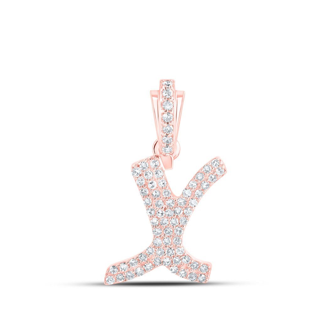 Rose Gold Diamond Initial Pendant: A Mesmerizing Blend of Elegance and Romance - Splendid Jewellery