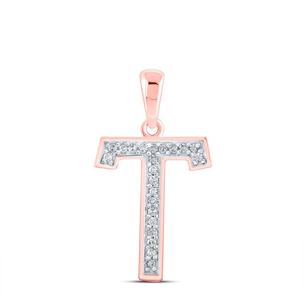 Rose Gold Diamond Initial Pendant: A Personalized Sparkle of Elegance - Splendid Jewellery