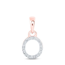 Load image into Gallery viewer, Rose Gold Diamond Initial Pendant: A Personalized Symbol of Elegance and Identity - Splendid Jewellery