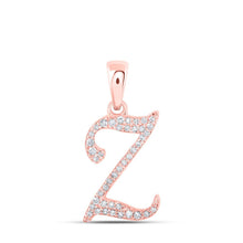 Load image into Gallery viewer, Rose Gold Diamond Initial Pendant: A Personalized Symbol of Elegance and Individuality - Splendid Jewellery
