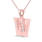 Rose Gold Diamond Initial Pendant: A Personalized Touch of Elegance - Splendid Jewellery