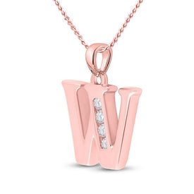 Rose Gold Diamond Initial Pendant: A Personalized Touch of Elegance - Splendid Jewellery