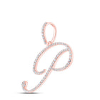 Rose Gold Diamond Initial Pendant: A Radiant Reflection of Personalized Elegance - Splendid Jewellery
