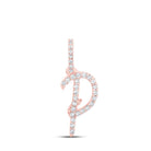 Rose Gold Diamond Initial Pendant - Personalize Your Style with Elegance - Splendid Jewellery
