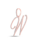 Rose Gold Diamond Initial Pendant: Personalized Elegance and Brilliance - Splendid Jewellery