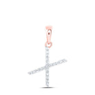 Rose Gold Diamond Initial Pendant: Personalized Elegance and Glamour - Splendid Jewellery