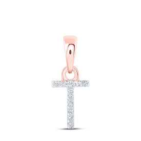 Rose Gold Diamond Initial Pendant - Personalized Elegance and Sparkle - Splendid Jewellery