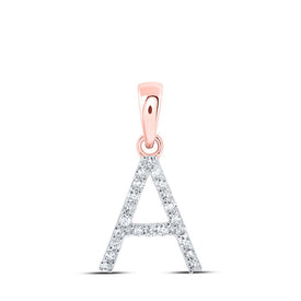 Rose Gold Diamond Initial Pendant | Personalized Elegance and Sparkle - Splendid Jewellery