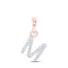 Rose Gold Diamond Initial Pendant: Personalized Elegance and Sparkling Charm - Splendid Jewellery