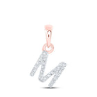 Rose Gold Diamond Initial Pendant: Personalized Elegance and Sparkling Charm - Splendid Jewellery
