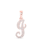 Rose Gold Diamond Initial Pendant: Personalized Elegance and Sparkling Sophistication - Splendid Jewellery
