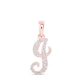 Rose Gold Diamond Initial Pendant: Personalized Elegance and Sparkling Sophistication - Splendid Jewellery