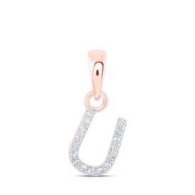 Rose Gold Diamond Initial Pendant - Personalized Elegance at Its Finest - Splendid Jewellery