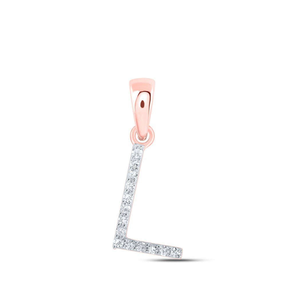 Rose Gold Diamond Initial Pendant - Personalized Elegance at its Finest - Splendid Jewellery