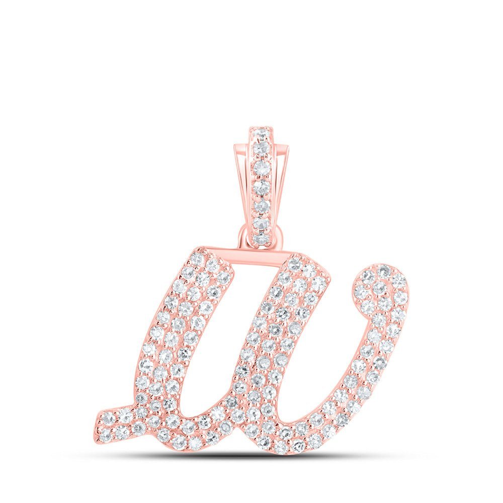 Rose Gold Diamond Initial Pendant - Personalized Elegance at Its Finest - Splendid Jewellery