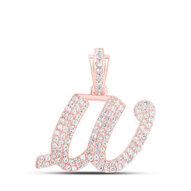 Rose Gold Diamond Initial Pendant - Personalized Elegance at Its Finest - Splendid Jewellery