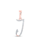 Rose Gold Diamond Initial Pendant: Personalized Elegance in 10kt Rose Gold - Splendid Jewellery