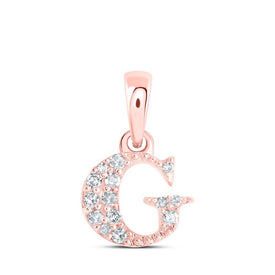 Rose Gold Diamond Initial Pendant - Personalized Elegance in Every Letter - Splendid Jewellery