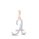 Rose Gold Diamond Initial Pendant: Personalized Elegance in Every Letter - Splendid Jewellery