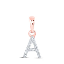 Load image into Gallery viewer, Rose Gold Diamond Initial Pendant: Personalized Elegance in Every Letter - Splendid Jewellery
