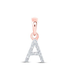 Rose Gold Diamond Initial Pendant: Personalized Elegance in Every Letter - Splendid Jewellery