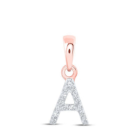 Rose Gold Diamond Initial Pendant: Personalized Elegance in Every Letter - Splendid Jewellery