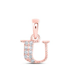 Rose Gold Diamond Initial Pendant: Personalized Elegance in Every Letter - Splendid Jewellery