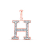 Rose Gold Diamond Initial Pendant: Personalized Elegance in Every Letter - Splendid Jewellery