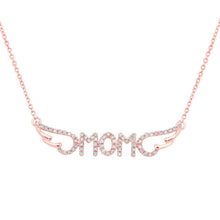 Load image into Gallery viewer, Rose Gold Diamond Mom Necklace: A Timeless Expression of Love and Gratitude - Splendid Jewellery