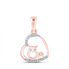 Rose Gold Diamond Owl Heart Pendant: A Symbol of Love and Wisdom - Splendid Jewellery