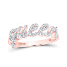 Rose Gold Diamond QUEEN Band - A Dazzling Display of Elegance and Royalty - Splendid Jewellery