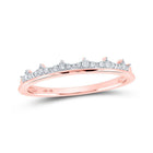 Rose Gold Diamond Sparkle Stackable Band - Splendid Jewellery