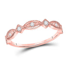 Rose Gold Diamond Sparkle Stackable Band - Alternate view 1 from Splendid Jewellery