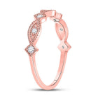 Rose Gold Diamond Sparkle Stackable Band - Splendid Jewellery