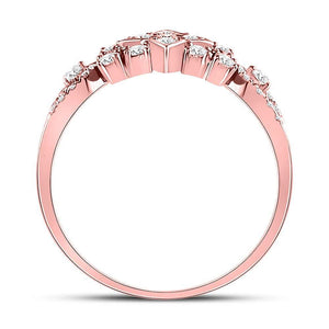 Rose Gold Diamond Square Cluster Ring - A Captivating Masterpiece - Splendid Jewellery