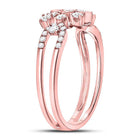 Rose Gold Diamond Square Cluster Ring - A Captivating Masterpiece - Splendid Jewellery