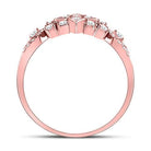Rose Gold Diamond Square Cluster Ring - A Captivating Masterpiece - Splendid Jewellery