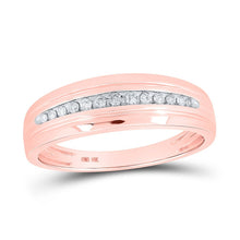 Load image into Gallery viewer, Rose Gold Diamond Square Matching Wedding Set - A Timeless Symbol of Love and Elegance - Splendid Jewellery