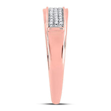 Load image into Gallery viewer, Rose Gold Diamond Square Wedding Set - Splendid Jewellery