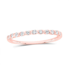 Load image into Gallery viewer, Rose Gold Diamond Stacking Band: A Dazzling Delight - Splendid Jewellery