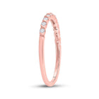 Rose Gold Diamond Stacking Band: A Dazzling Delight - Alternate view 4 from Splendid Jewellery