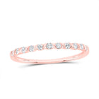 Rose Gold Diamond Stacking Band: A Dazzling Delight - Alternate view 1 from Splendid Jewellery