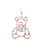 Rose Gold Diamond Teddy Bear Pendant: A Delicate Symbol of Love and Elegance - Splendid Jewellery