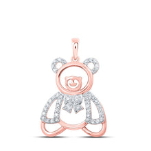 Load image into Gallery viewer, Rose Gold Diamond Teddy Bear Pendant: A Delicate Symbol of Love and Elegance - Splendid Jewellery