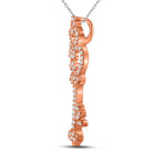 Rose Gold Diamond Trefoil Key Pendant | Symbolic Elegance and Sparkling Brilliance - Splendid Jewellery